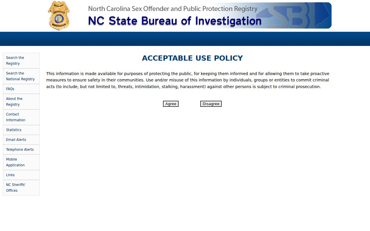 New Bern people search legal limits at the state offender registry