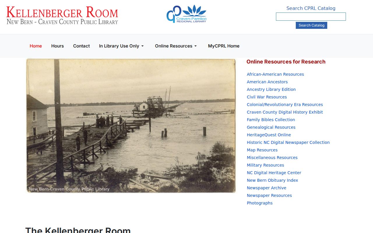 New Bern people directories at the Kellenberger Room